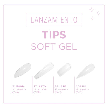 Soft Gel Tip - Coffin